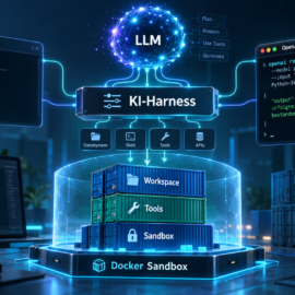 KI-Harness für LLMs verstehen: Eine sichere Entwicklungsumgebung mit Docker, OpenCode und OpenAI-CLI aufbauen KI-Harness für LLMs verstehen: Eine sichere Entwicklungsumgebung mit Docker, OpenCode und OpenAI-CLI aufbauen