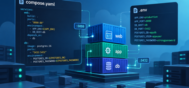 Docker Compose und die .env-Datei verstehen – Grundlagen, Konfiguration und praktische Beispiele Docker Compose und die .env-Datei verstehen – Grundlagen, Konfiguration und praktische Beispiele